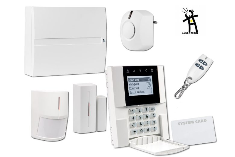 -Centrale , clavier , détecteur IR , détecteur d'ouverture , télécomande, carte RFID